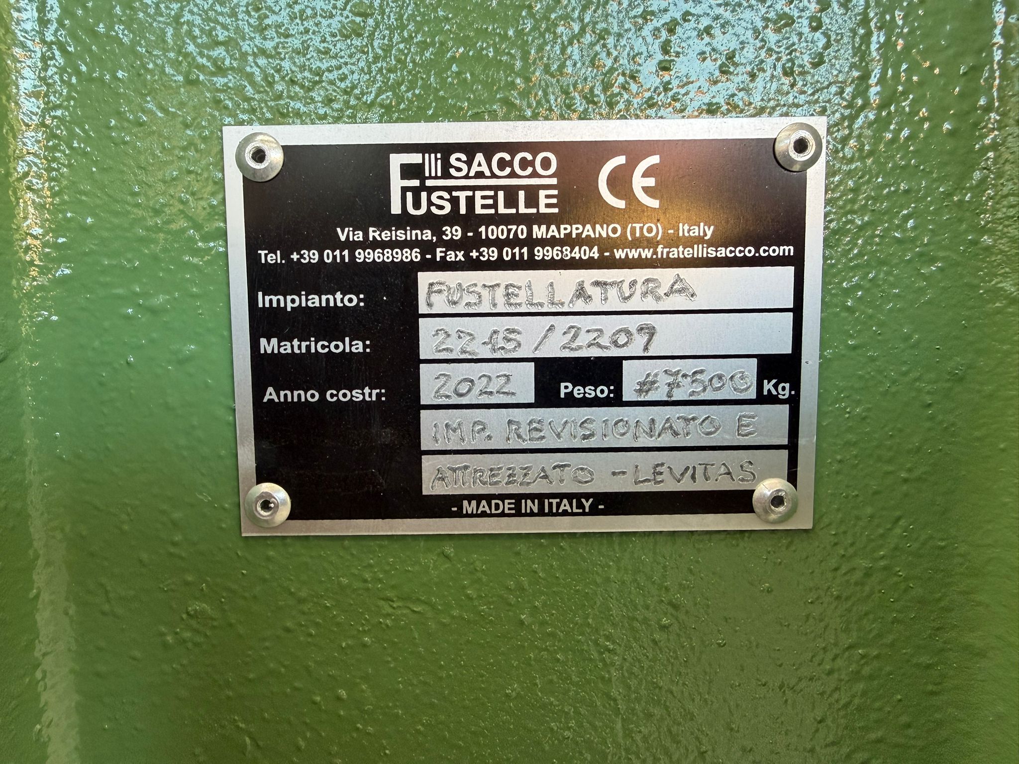 Fustellatrice a piano interno in vendita - foto 3