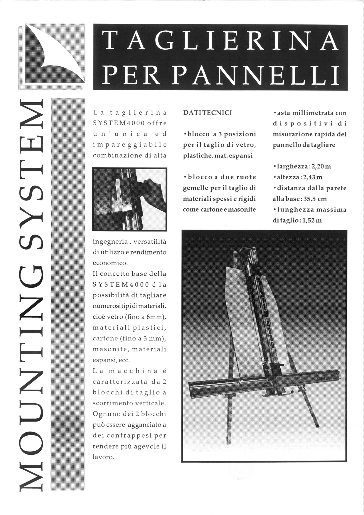 Taglierina manuale verticale SYSTEM 4000 in vendita - foto 1