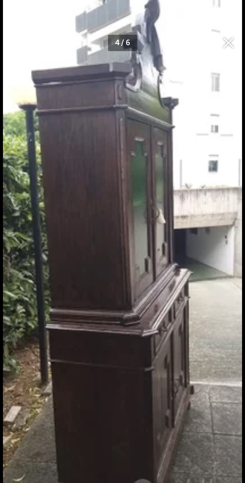 Credenza antica e tavolo antico con sedie in vendita - foto 3