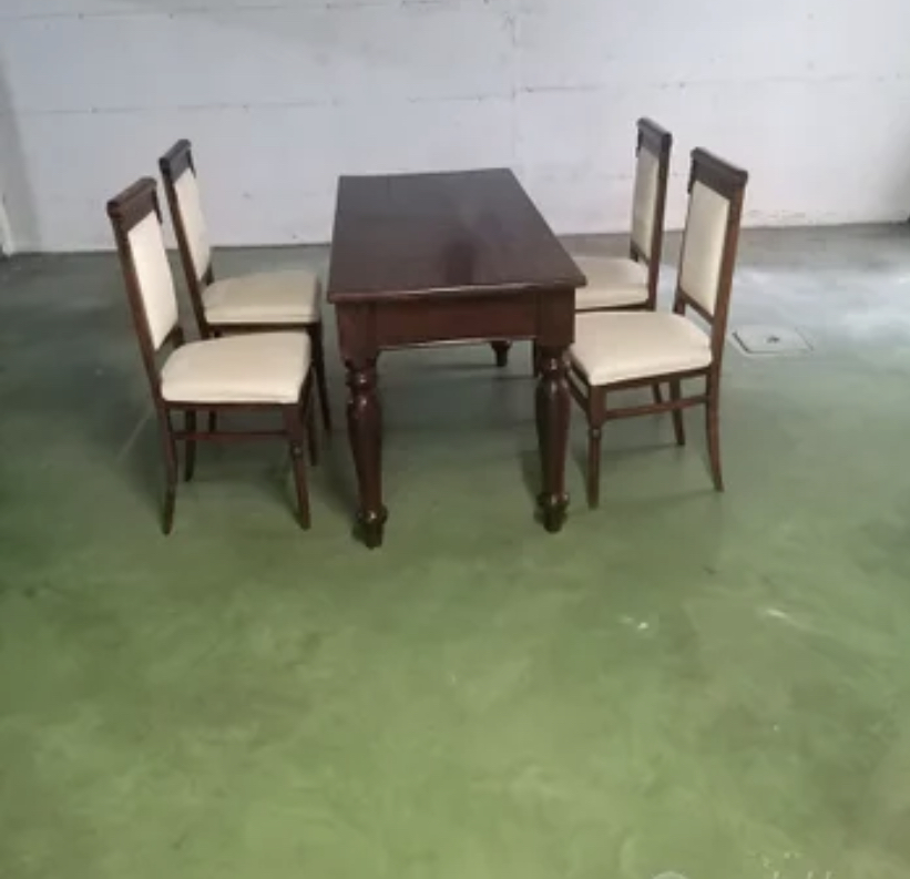 Credenza antica e tavolo antico con sedie in vendita - foto 6