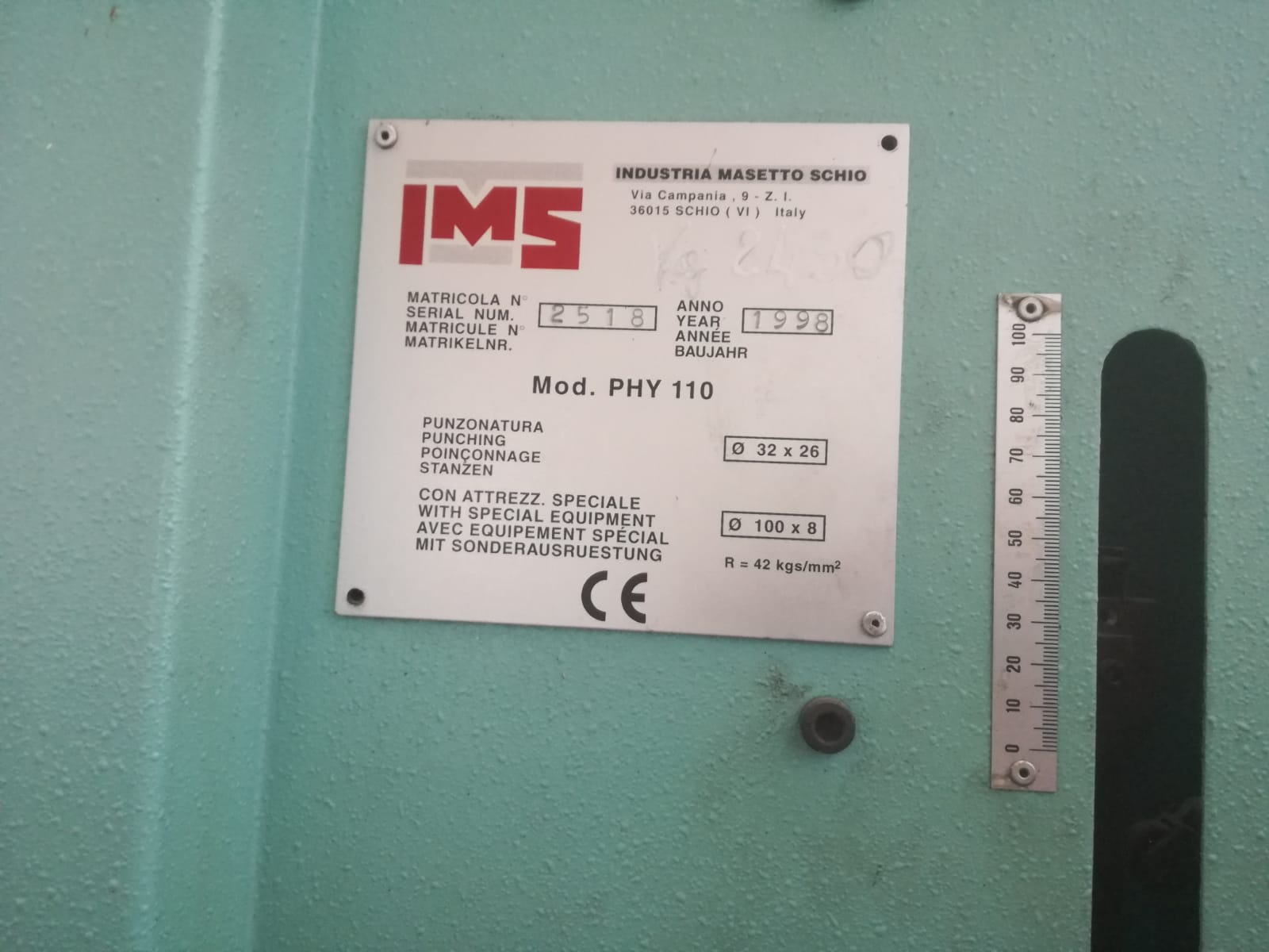 IMS PHY 110 in vendita - foto 2