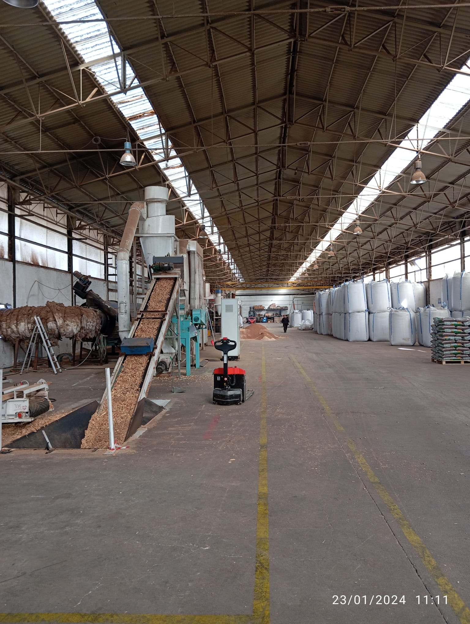 Impianto pellet+robot palletizzatore+insach. autom. in vendita - foto 1