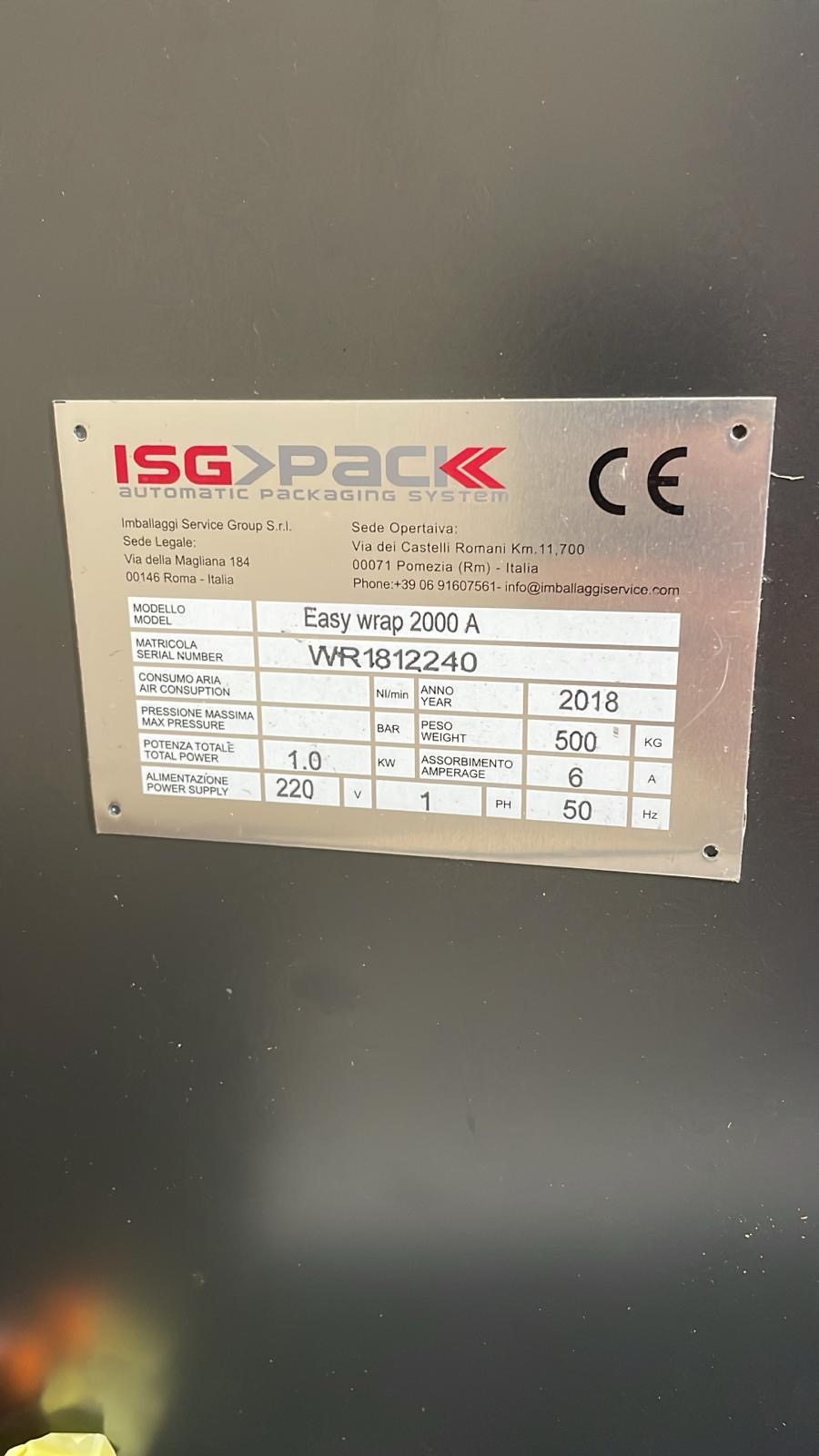 Avvolgipallet semiautomatico ISG Pack Easy Wrap 2000 A in vendita - foto 4