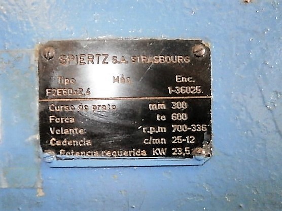 Pressa meccanica SPIERTZ 600 Ton. in vendita - foto 4