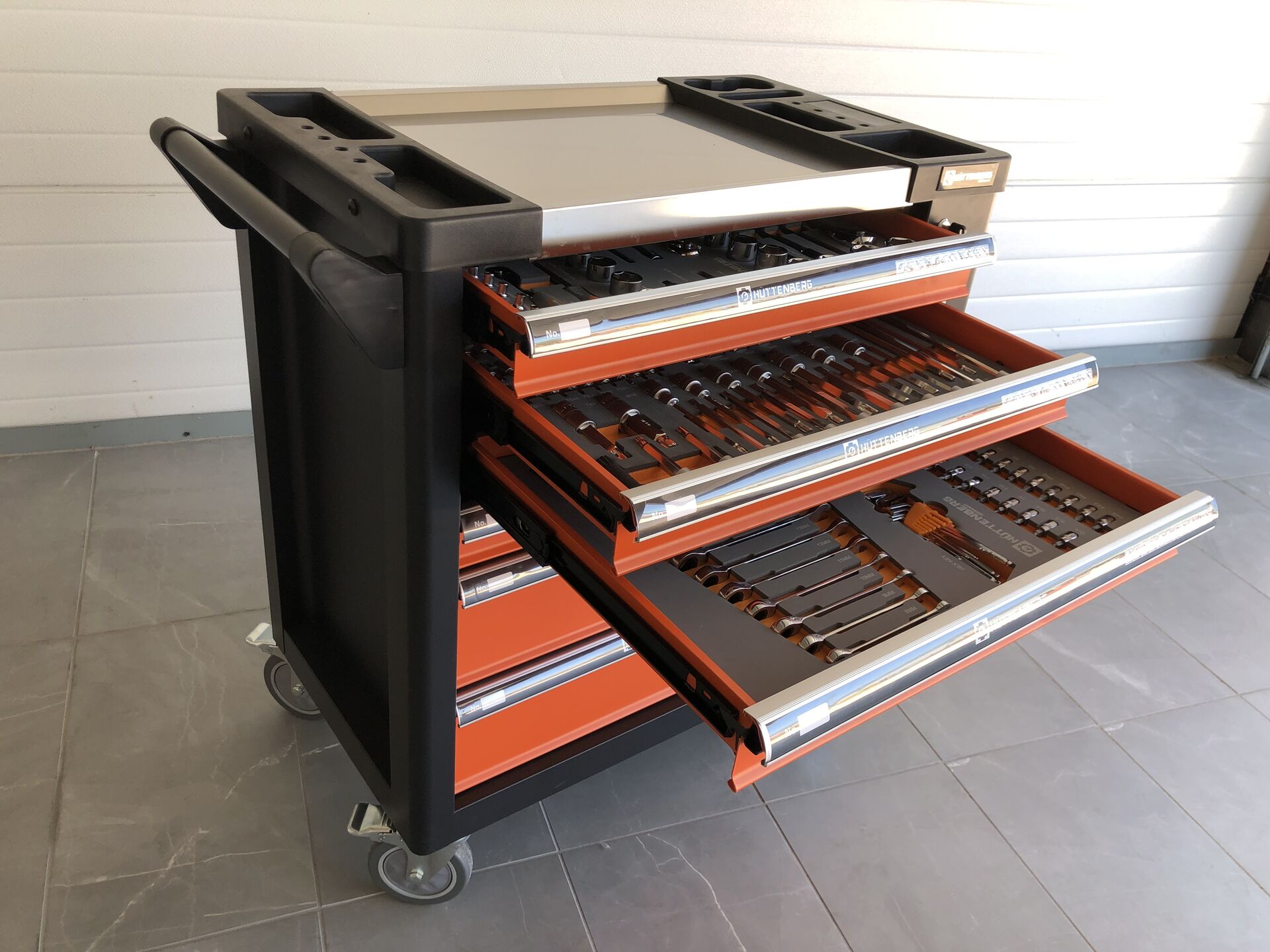 NUOVO CARRELLO PORTA UTENSILI COMPLETO HUTTENBERG in vendita - foto 2