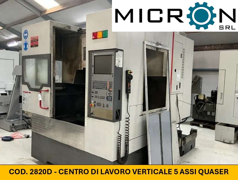 CENTRO DI LAVORO VERTICALE 5 ASSI QUASER UX30012B in vendita - foto 1