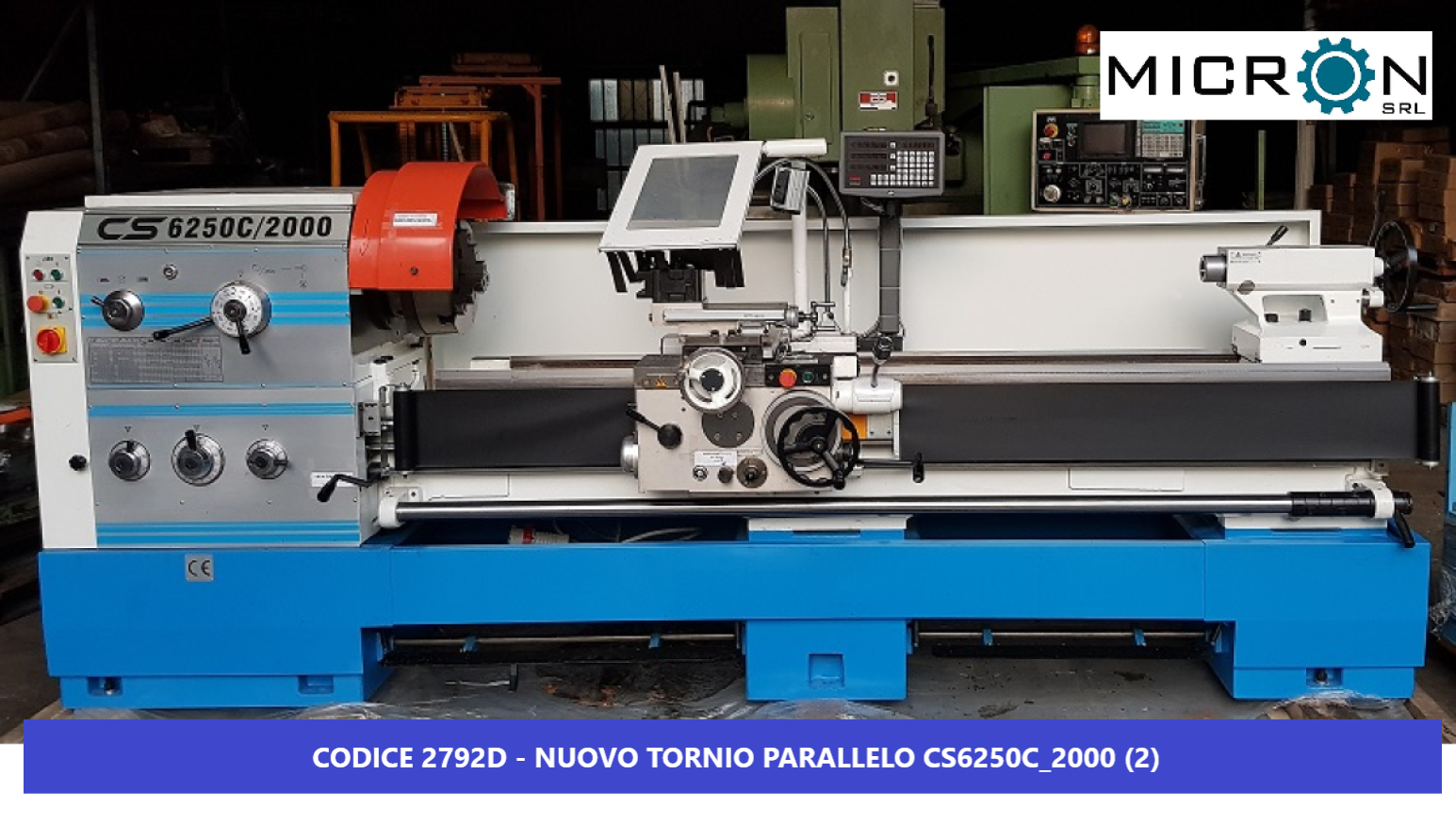 NUOVO TORNIO PARALLELO CS6250C/2000 in vendita - foto 1