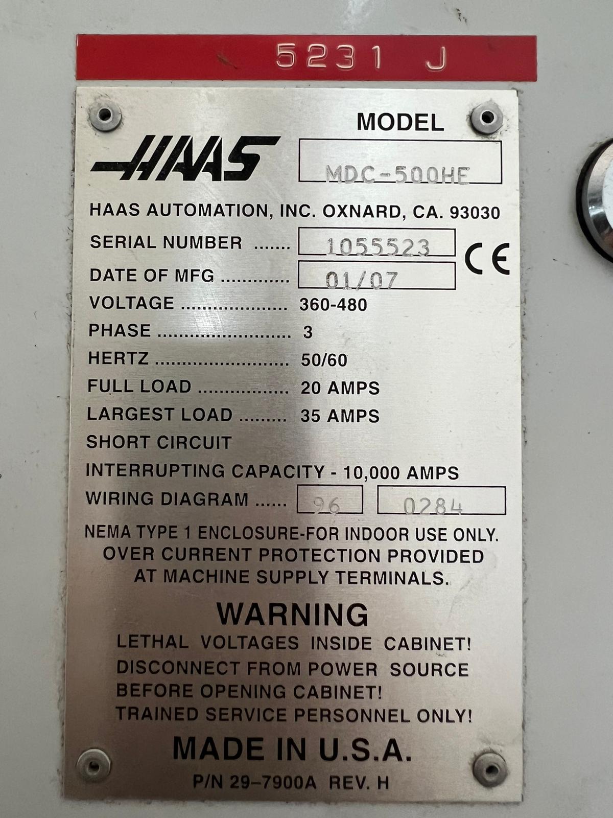 CENTRO DI LAVORO HAAS MOD. MDC-500HF in vendita - foto 13