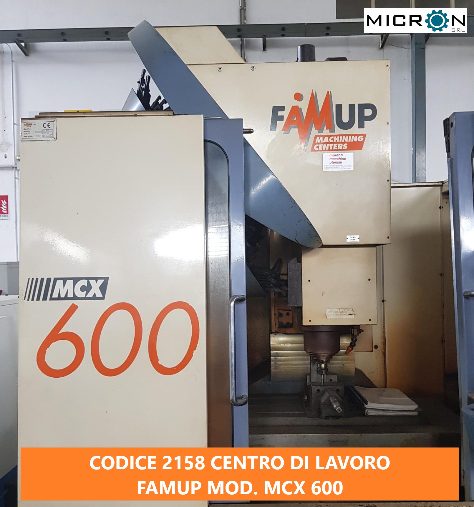 CENTRO DI LAVORO FAMUP mod. MCX 600 in vendita - foto 1