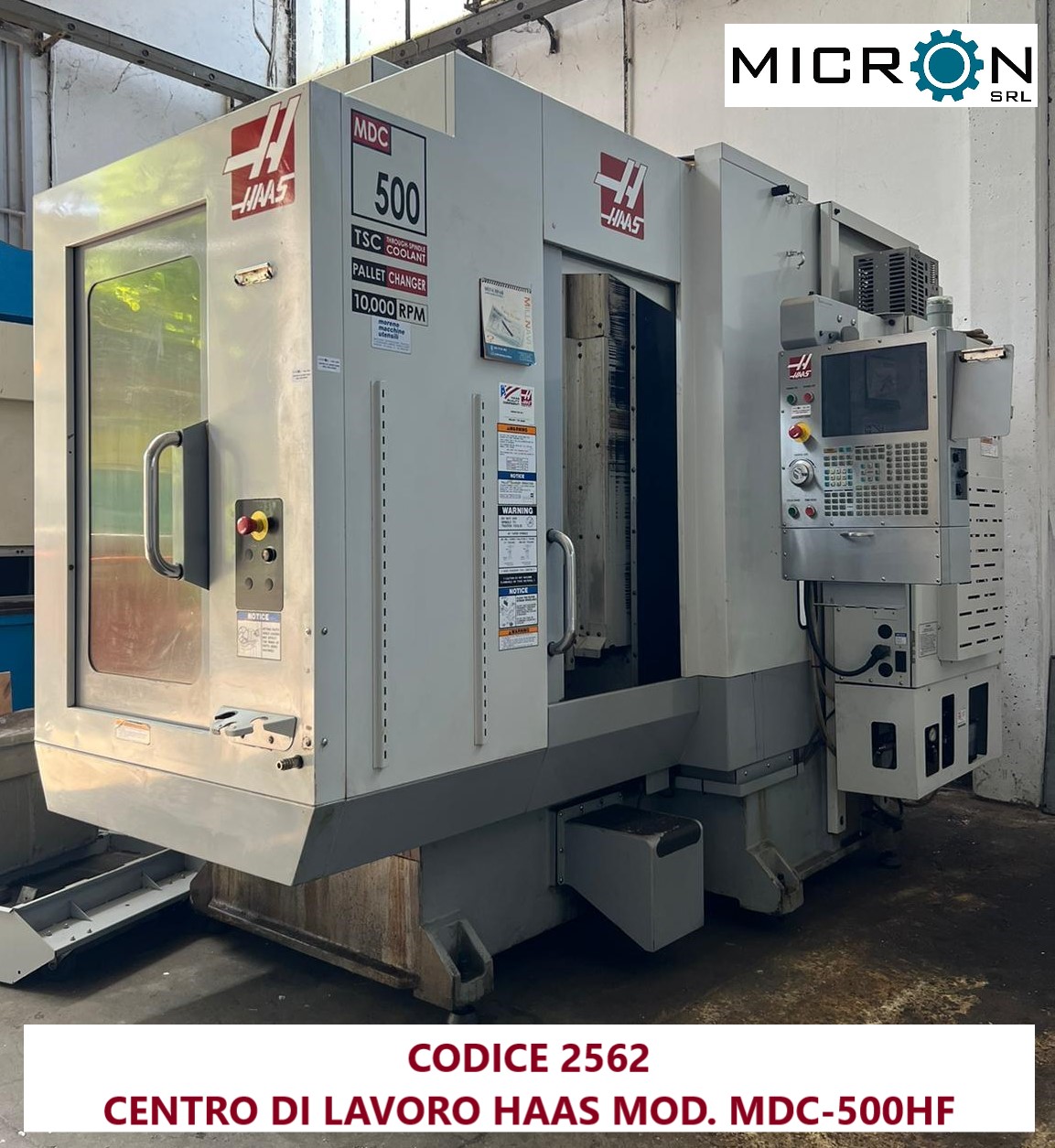 CENTRO DI LAVORO HAAS MOD. MDC-500HF in vendita - foto 1