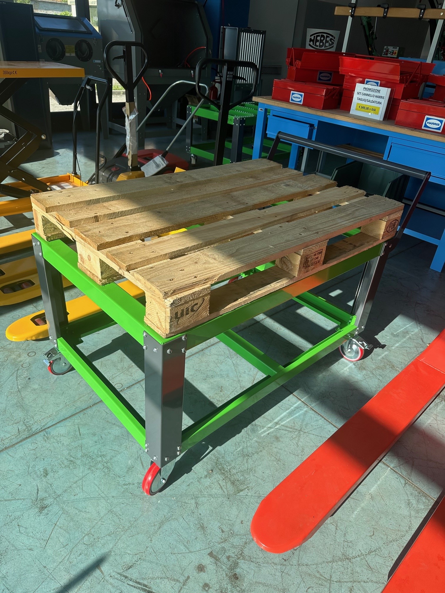 Carrello portapallet GEKO : portate da 400 700 1000 Kg. in vendita - foto 7