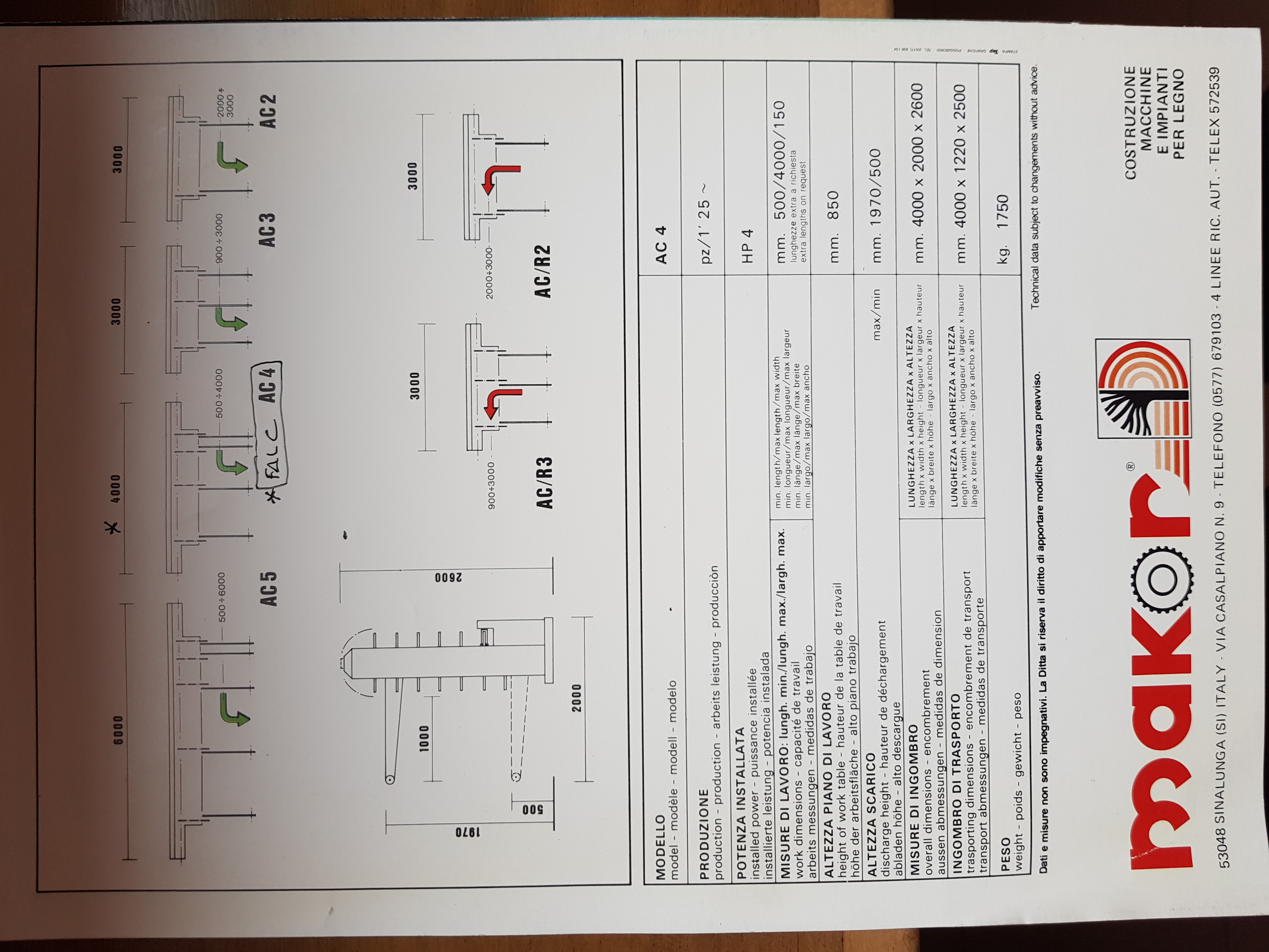 VERNICIATRICE/SPRUZZATRICE AUTOMATICA MAKOR MOD. CSP 4 in vendita - foto 2