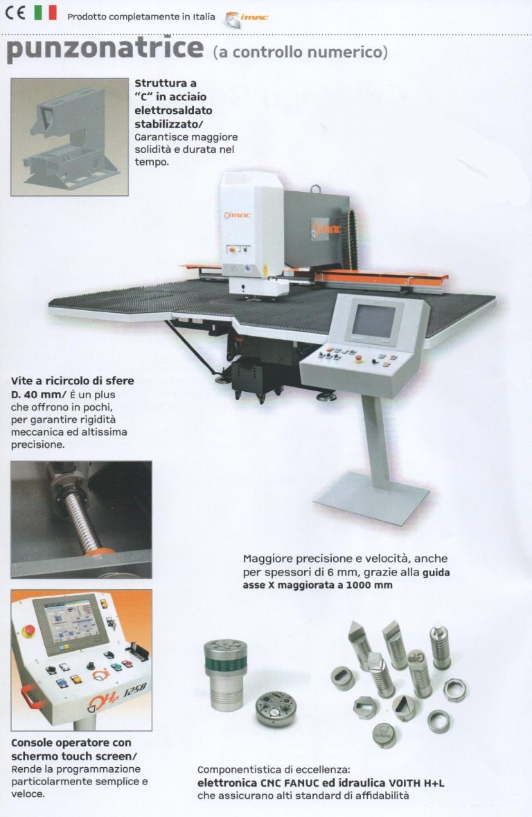 PUNZONATRICE A CNC IMAC in vendita - foto 4