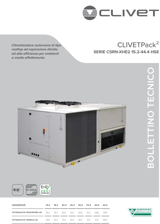 Pompa di calore CLIVET CSRN-XHE2 25.4  in vendita - foto 1