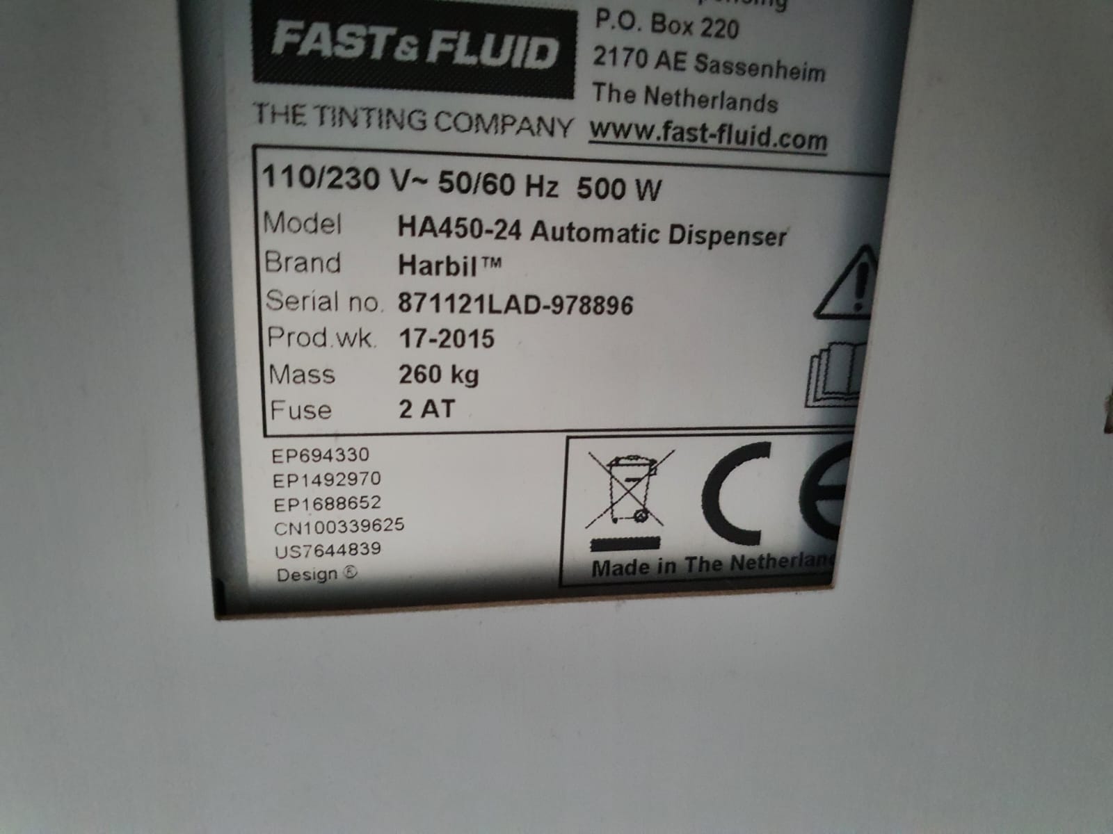 TINTOMETRO FAST&FLUID AUTOMATICO + AGITATORE MIXER   in vendita - foto 2