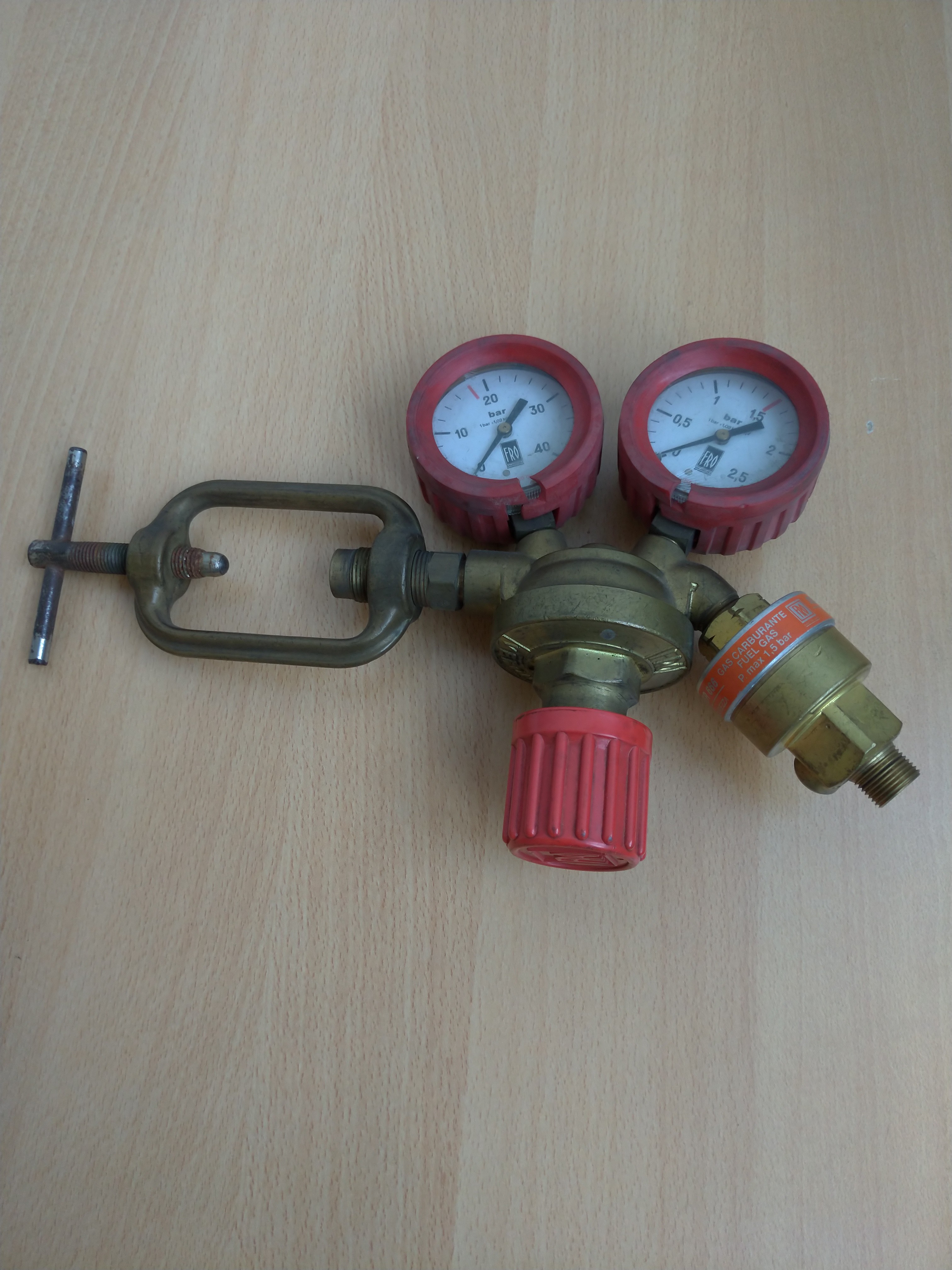 Riduttori di pressione acetilene+ossigeno, x saldatura  in vendita - foto 1