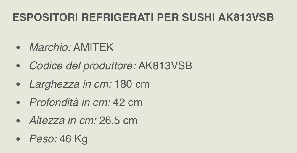 Vetrina refrigerata da banco  in vendita - foto 2