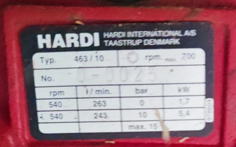 POLVERIZZATORE TRAINATO HARDI 2.400 Litri in vendita - foto 10