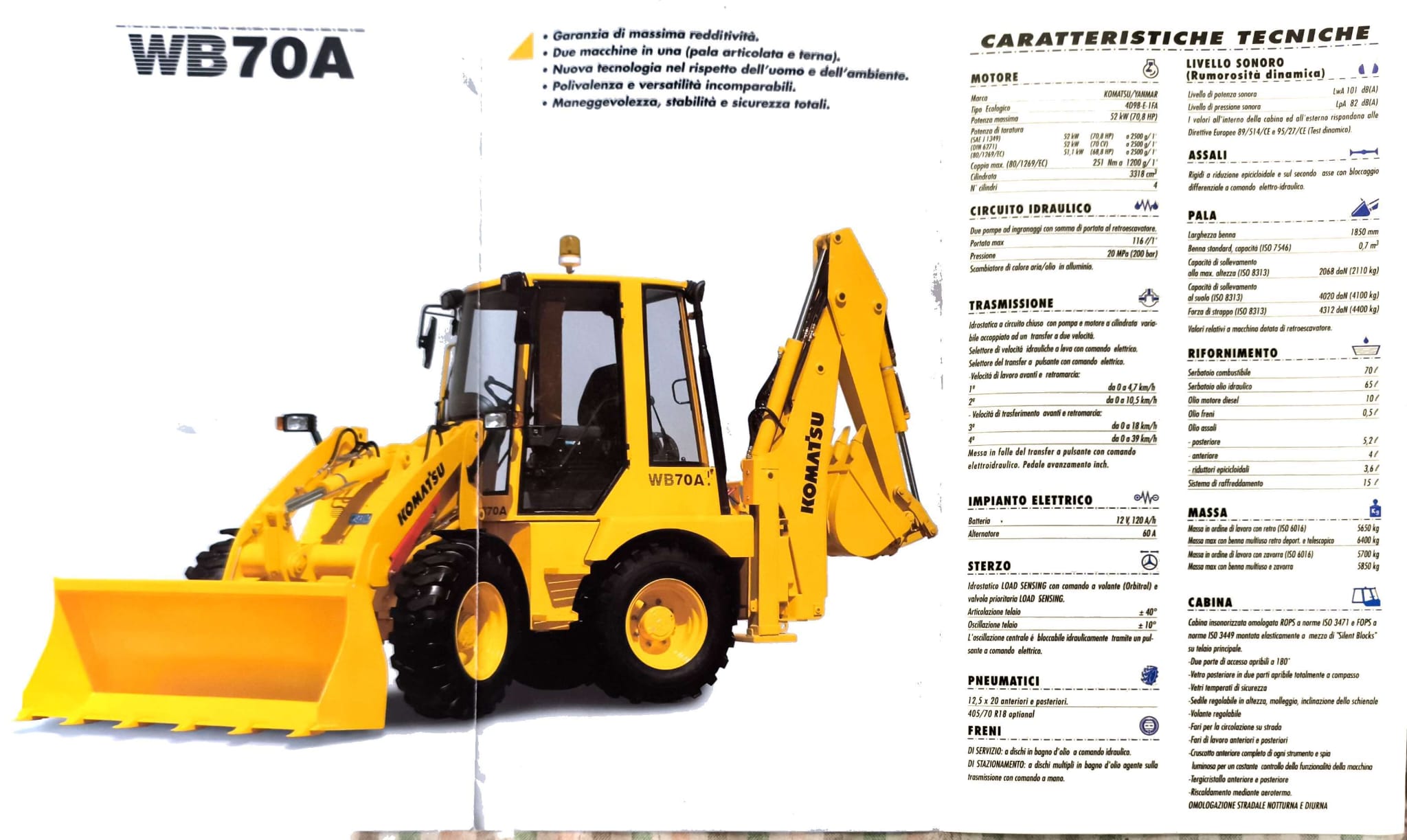 Terna compatta articolata Komatsu 4x4 in vendita - foto 6