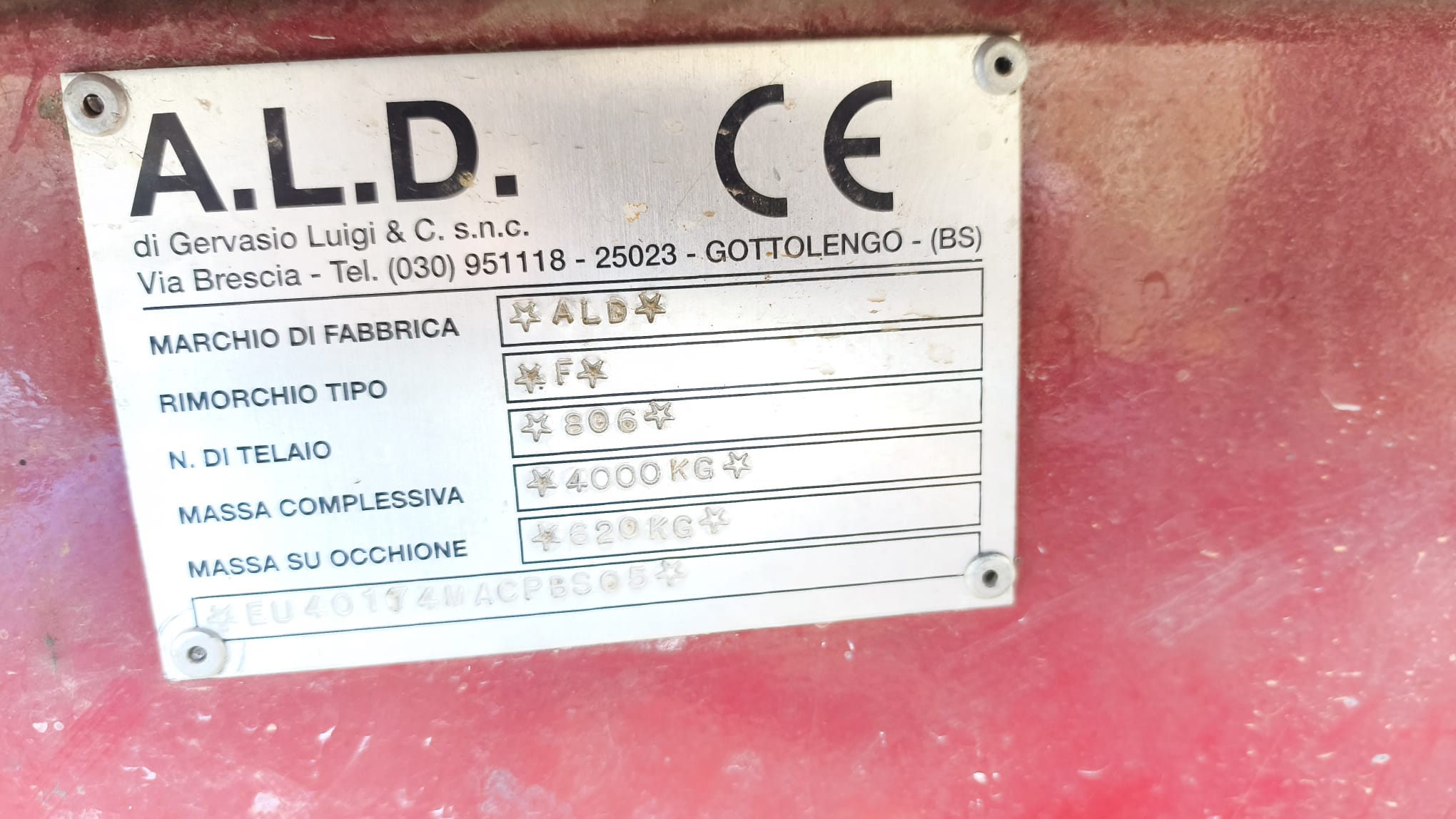 MONOASSE IDRAULICO 40 Q.li in vendita - foto 7