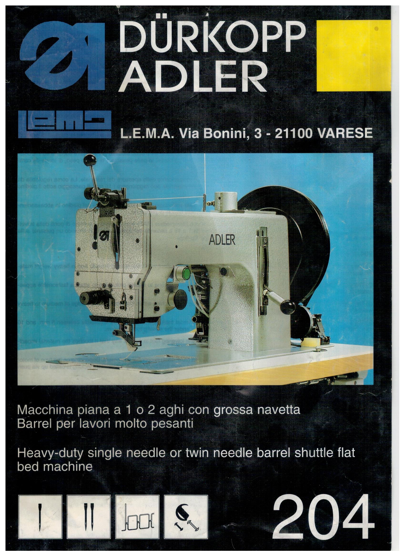 macchina da cucire ADLER DURKOPP 204-102 in vendita - foto 3