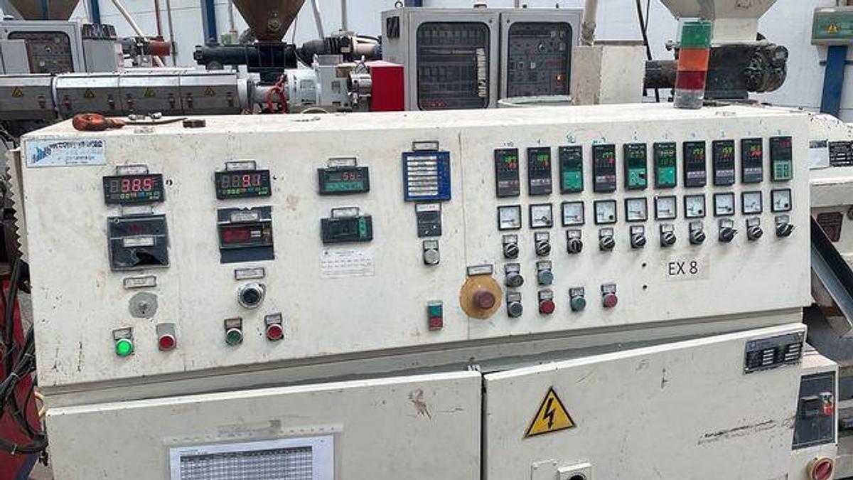 INDUSTRIE GENERALI 2x70 21 L/D counter.rotating for PVC in vendita - foto 3