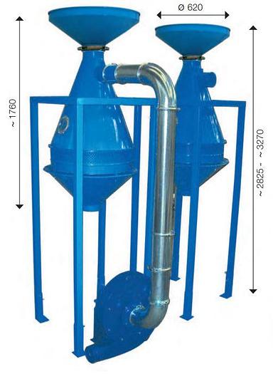 AERAULIC SEPARATOR for labels, dust,..max 1.800 kg./h in vendita - foto 1