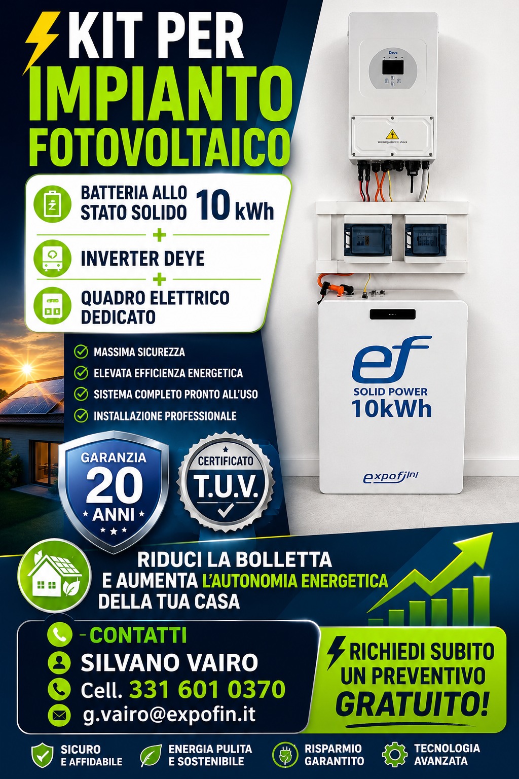 KIT PER IMPIANTO FOTOVOLTAICO in vendita - foto 1