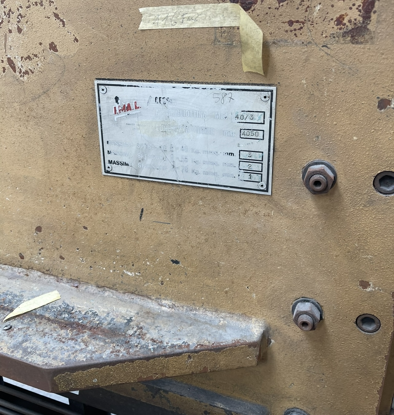 CESOIA PER LAMIERA  in vendita - foto 2