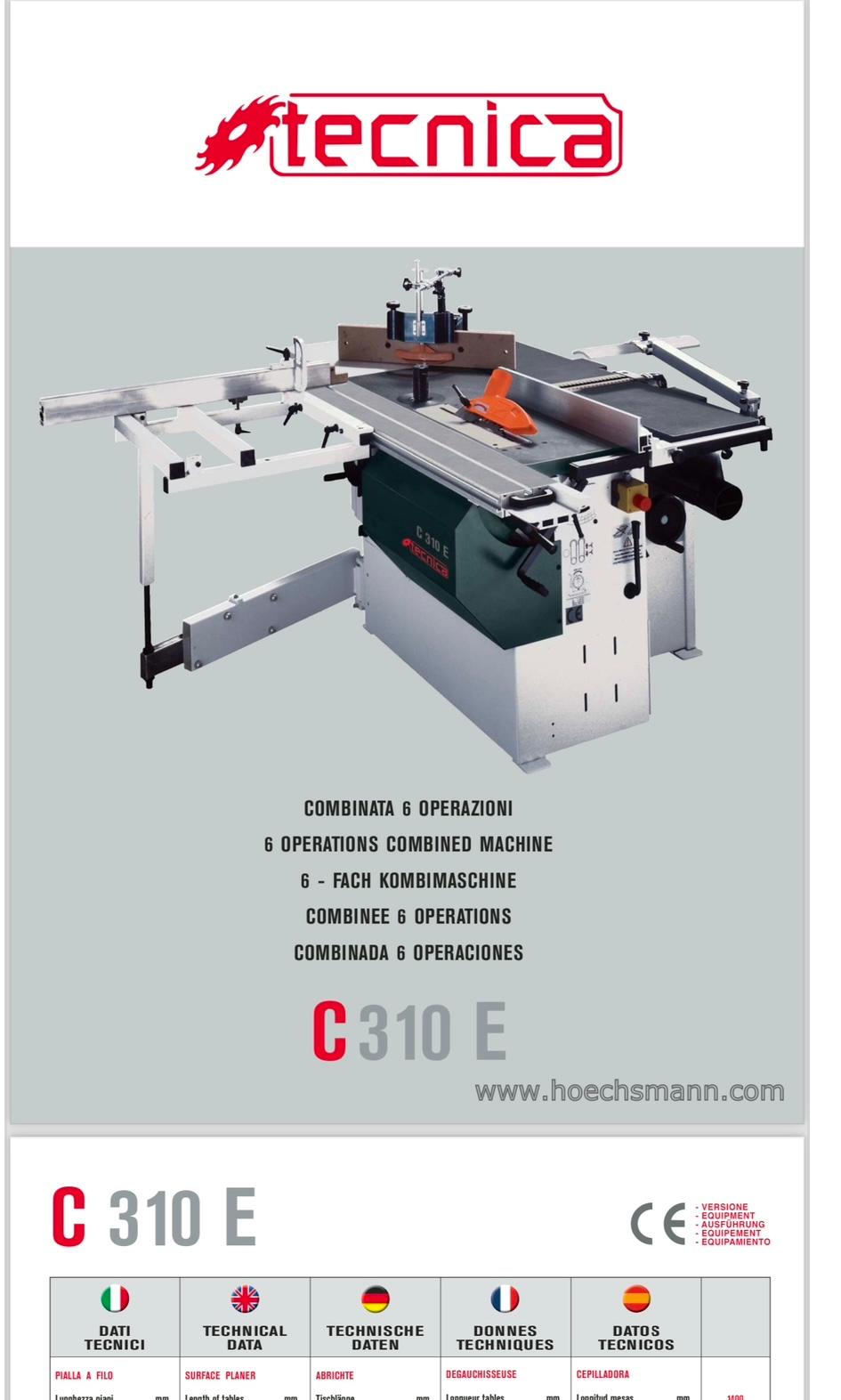 COMBINATA 6 LAVORAZIONI MARCATA CE in vendita - foto 3