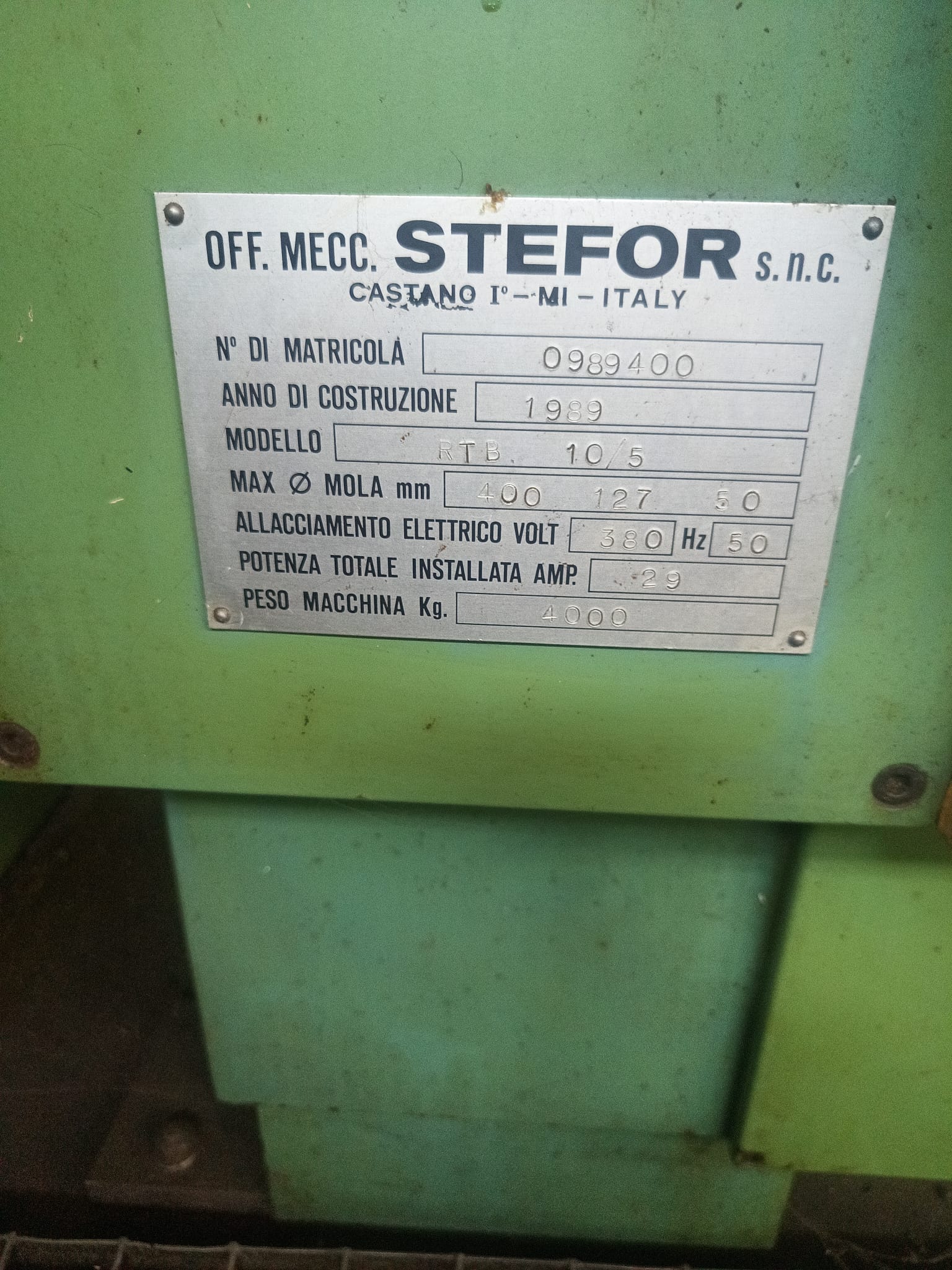 RETTIFICA STEFOR RTB 10/5 in vendita - foto 4