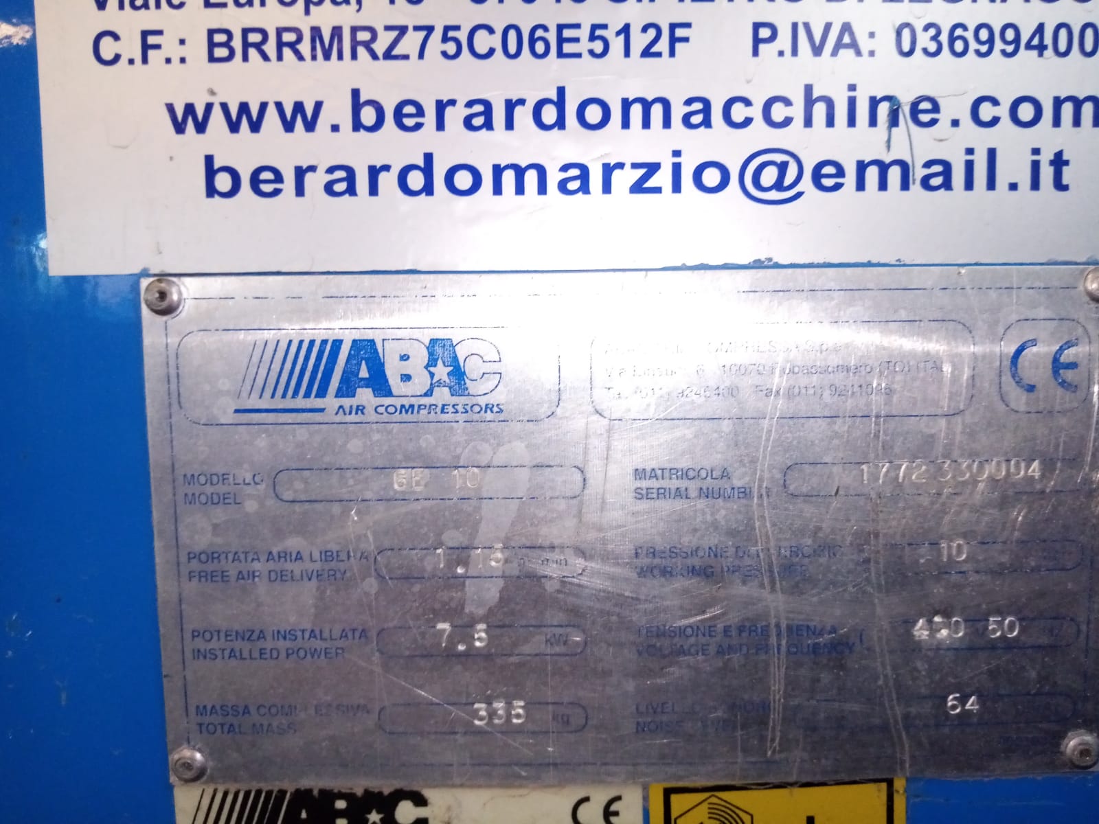 COMPRESSORE CON SERBATOIO in vendita - foto 2