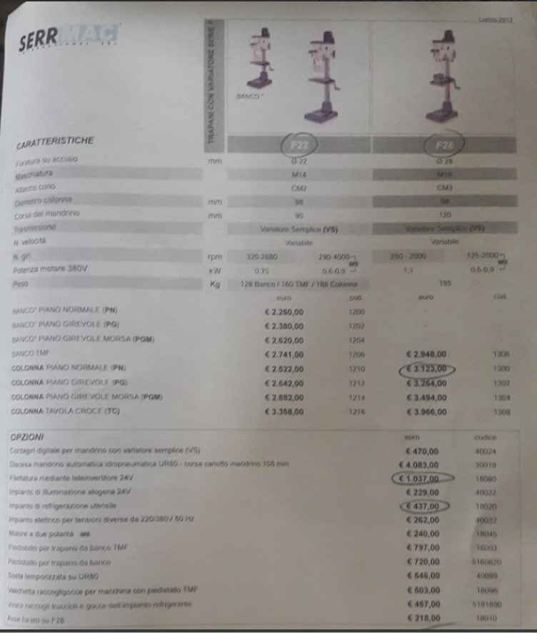 TRAPANO A COLONNA in vendita - foto 3