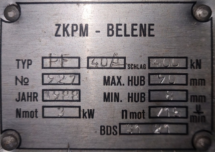 PRESSA ECCENTRICA in vendita - foto 3