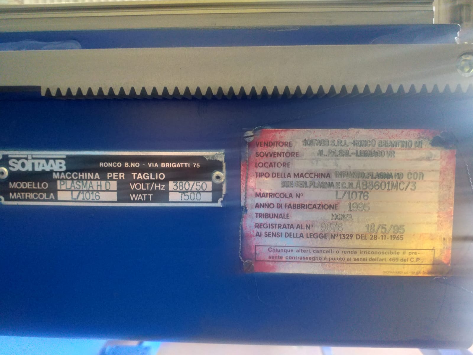 BANCO DI TAGLIO AL PLASMA in vendita - foto 3