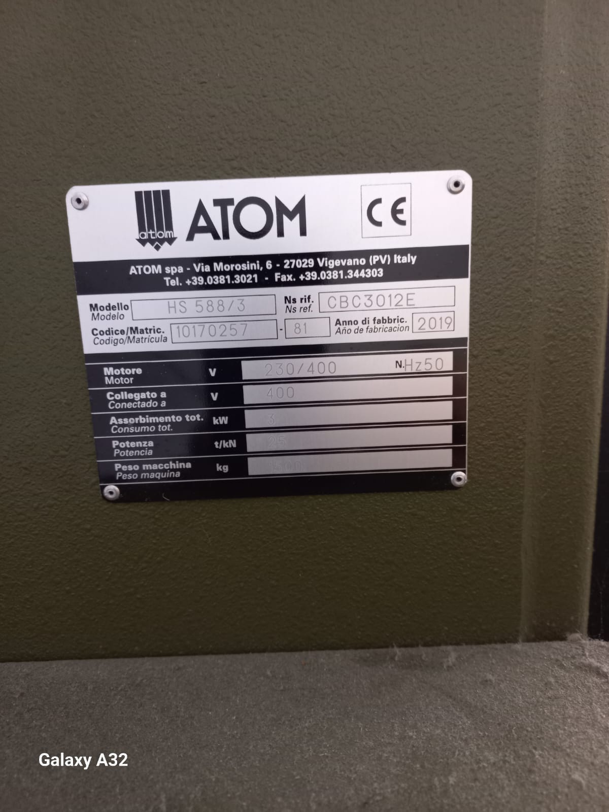 Trancia a ponte ATOM HS588 in vendita - foto 2