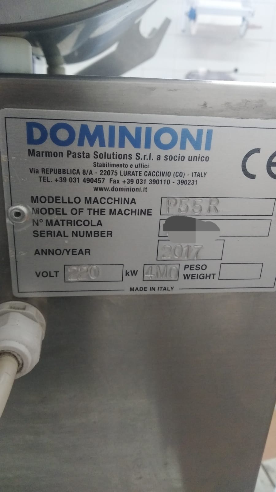 impastatrice/raviolatrice (combinata) DOMINIONI PR55 in vendita - foto 2