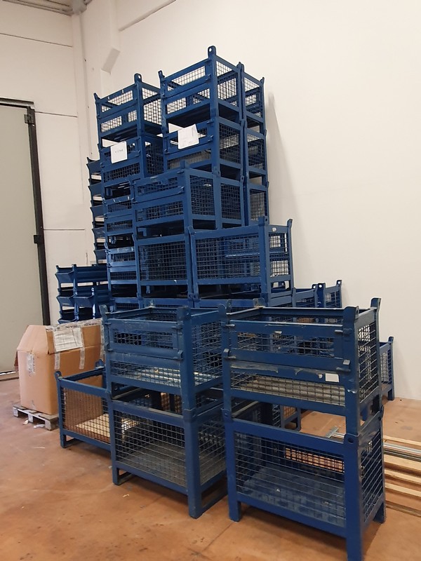 CESTE E CONTENITORI IN METALLO VARIE DIMENSIONI in vendita - foto 4