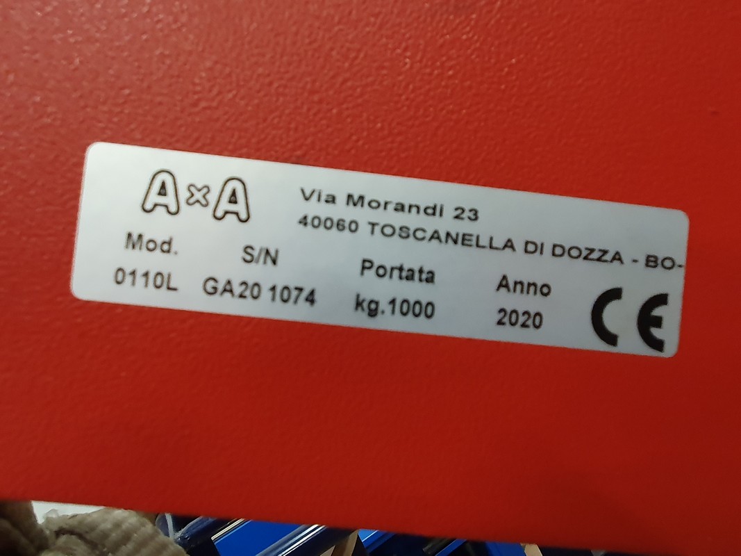 GRUETTA PORTATA KG. 1000 AXA MOD. 0110 in vendita - foto 2