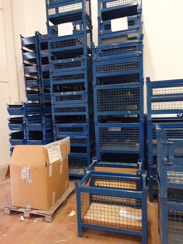CESTE E CONTENITORI IN METALLO VARIE DIMENSIONI in vendita - foto 2