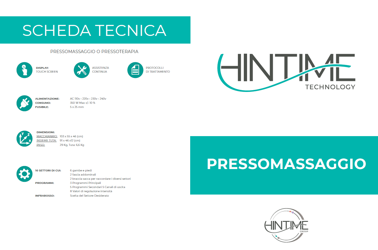 Pressomassaggio HIN TIME 3 in 1 Professionale in vendita - foto 7