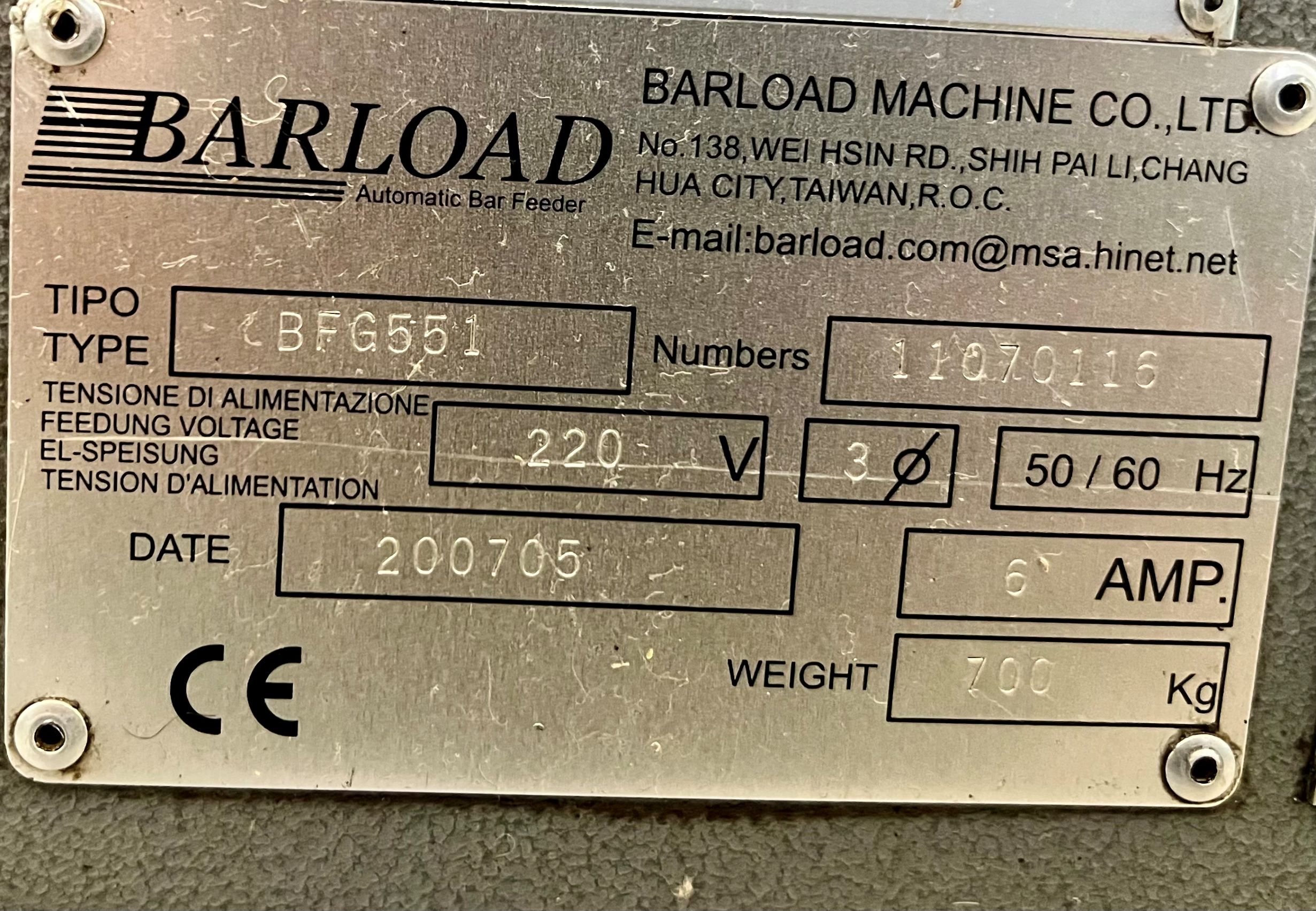 CARICATORE DI BARRE "BARLOAD" MOD. BPG 551 in vendita - foto 4