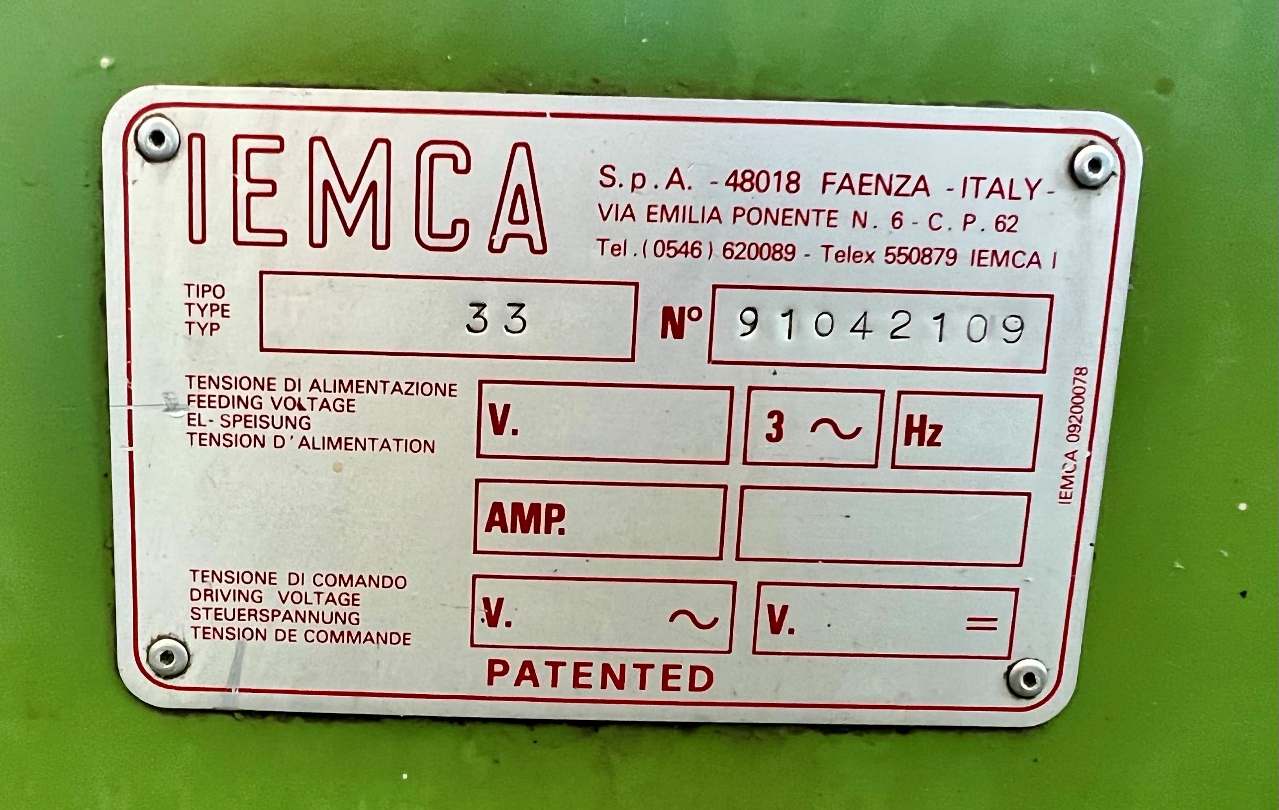 CARICATORE DI BARRE "IEMCA" MOD. T560/33/P in vendita - foto 2