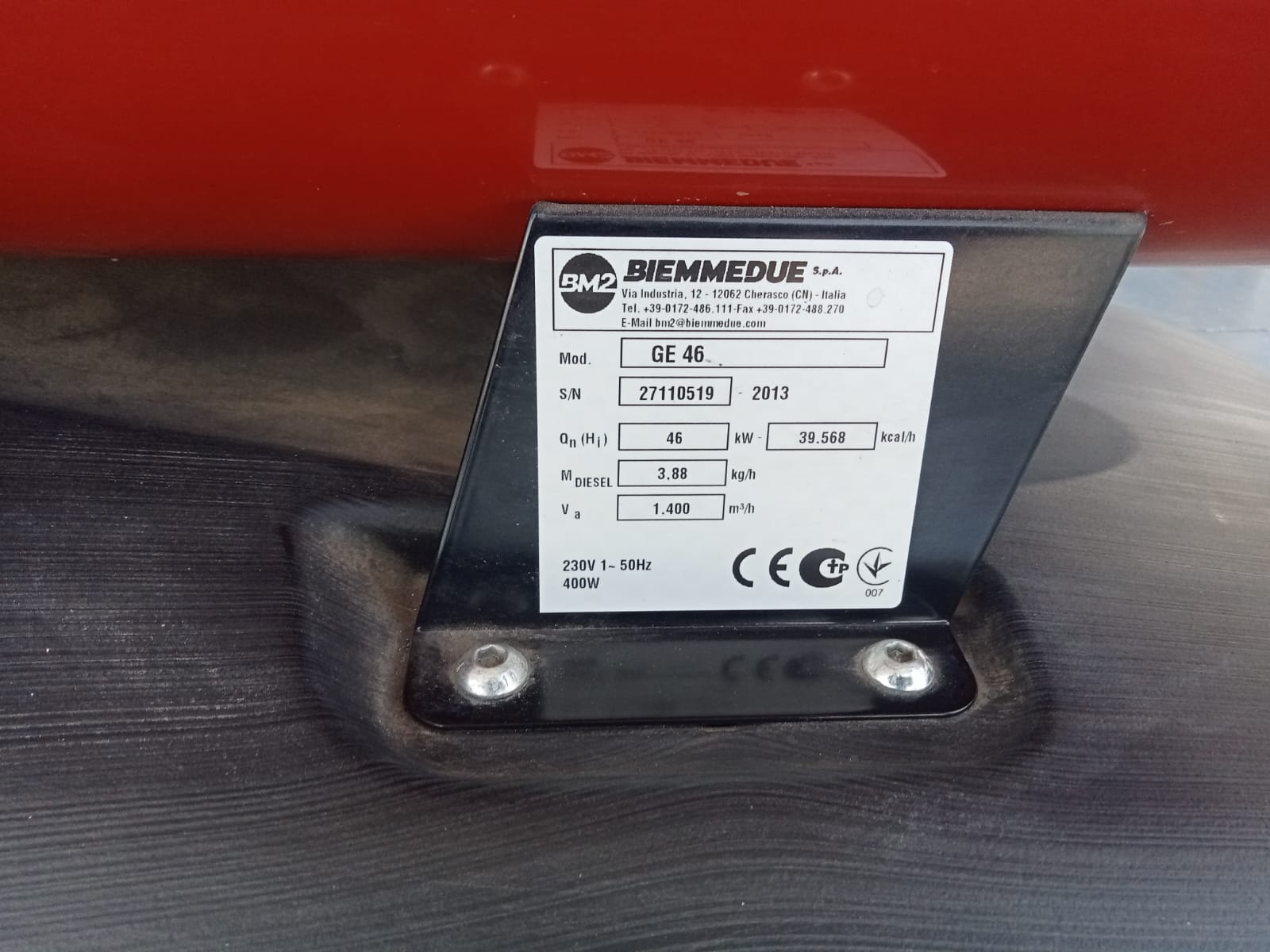 Riscaldatore industriale gasolio BIEMMEDUE,GE 46  in vendita - foto 5