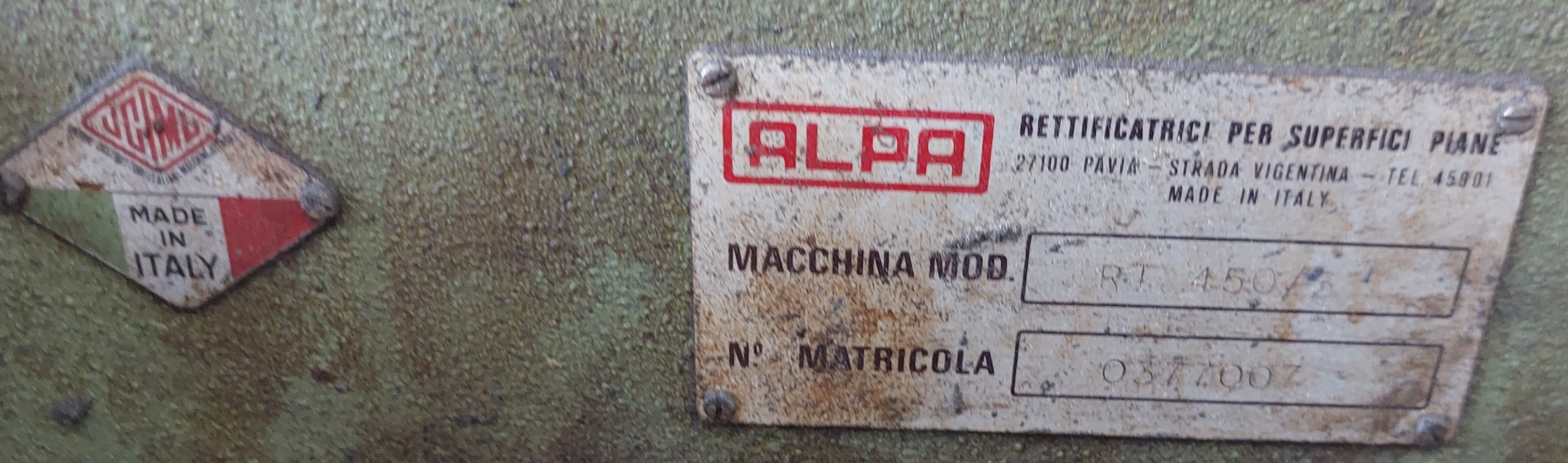 RETTIFICA ALPA RT450 CON DIAFORM E VISUALIZZATORE in vendita - foto 2