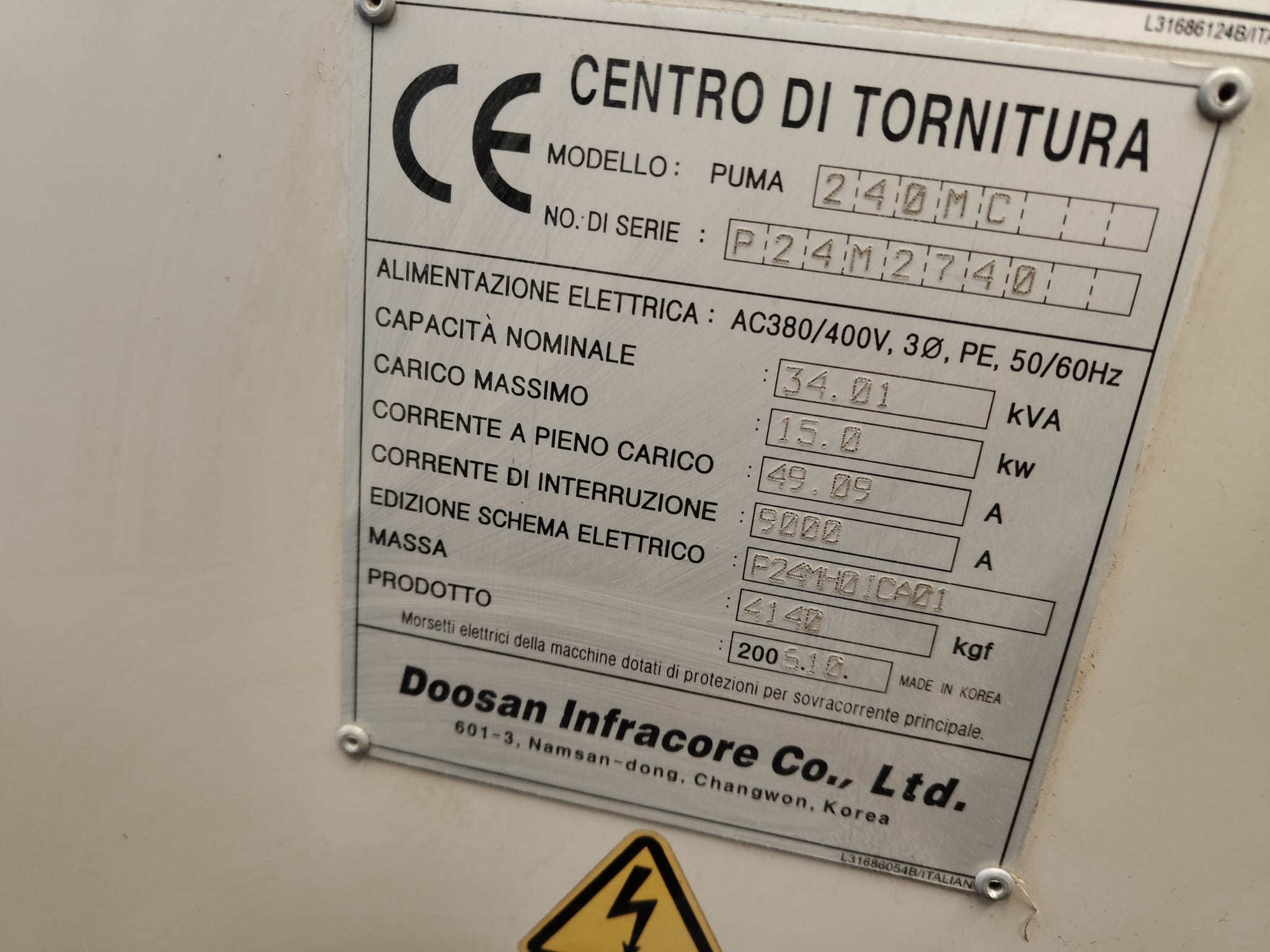 DOOSAN PUMA 240 MC in vendita - foto 3
