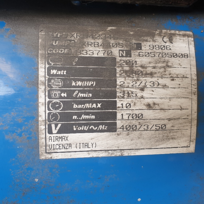 compressore 200 lt vendo causa inutilizzo in vendita - foto 2