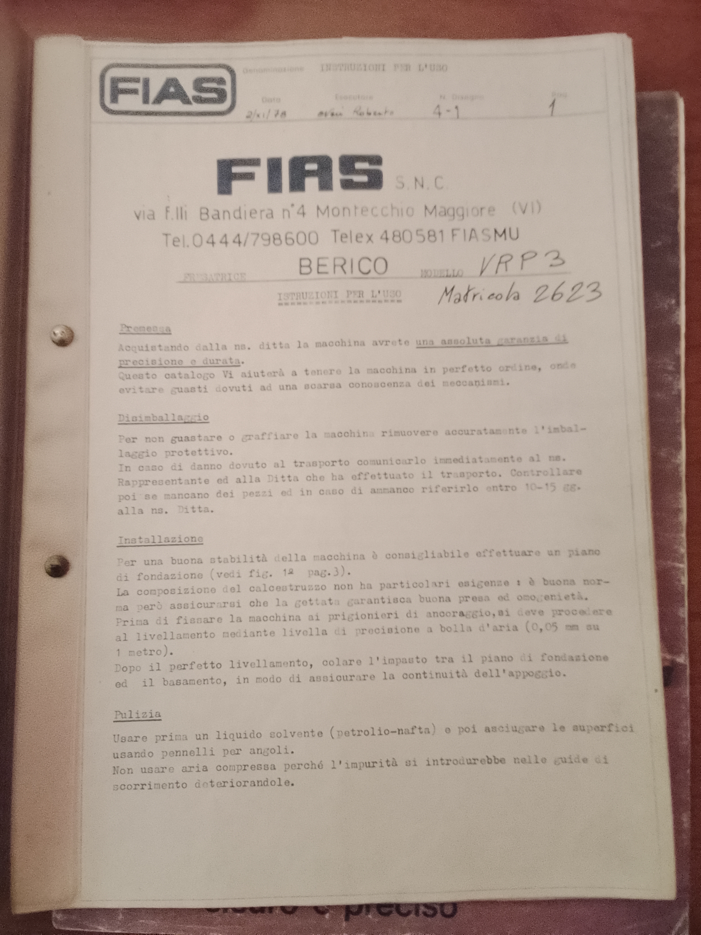 fresatrice FIAS BERICO VRP3 in vendita - foto 11