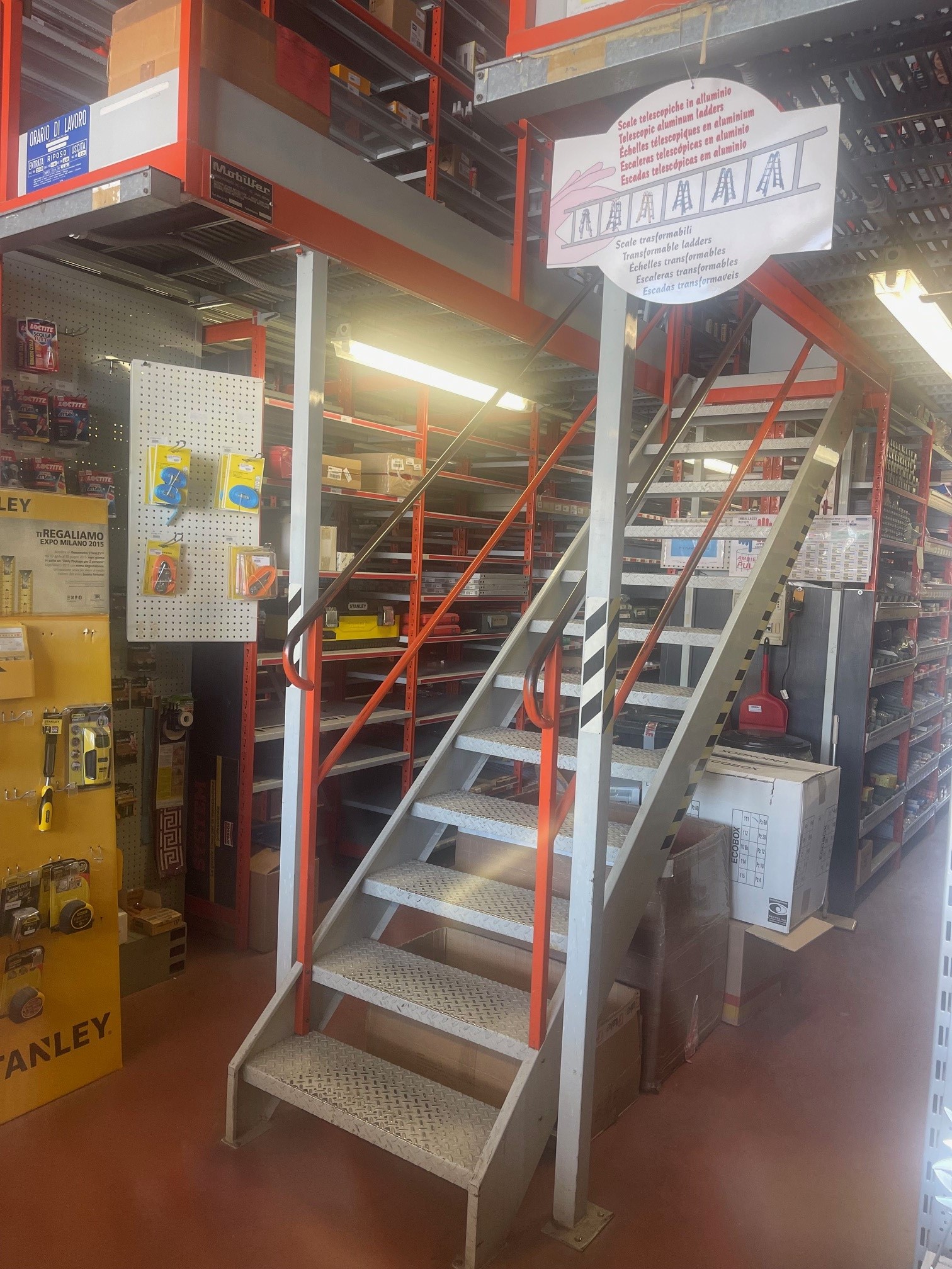 IMPIANTO SCAFFALE CON SOPPALCO in vendita - foto 13