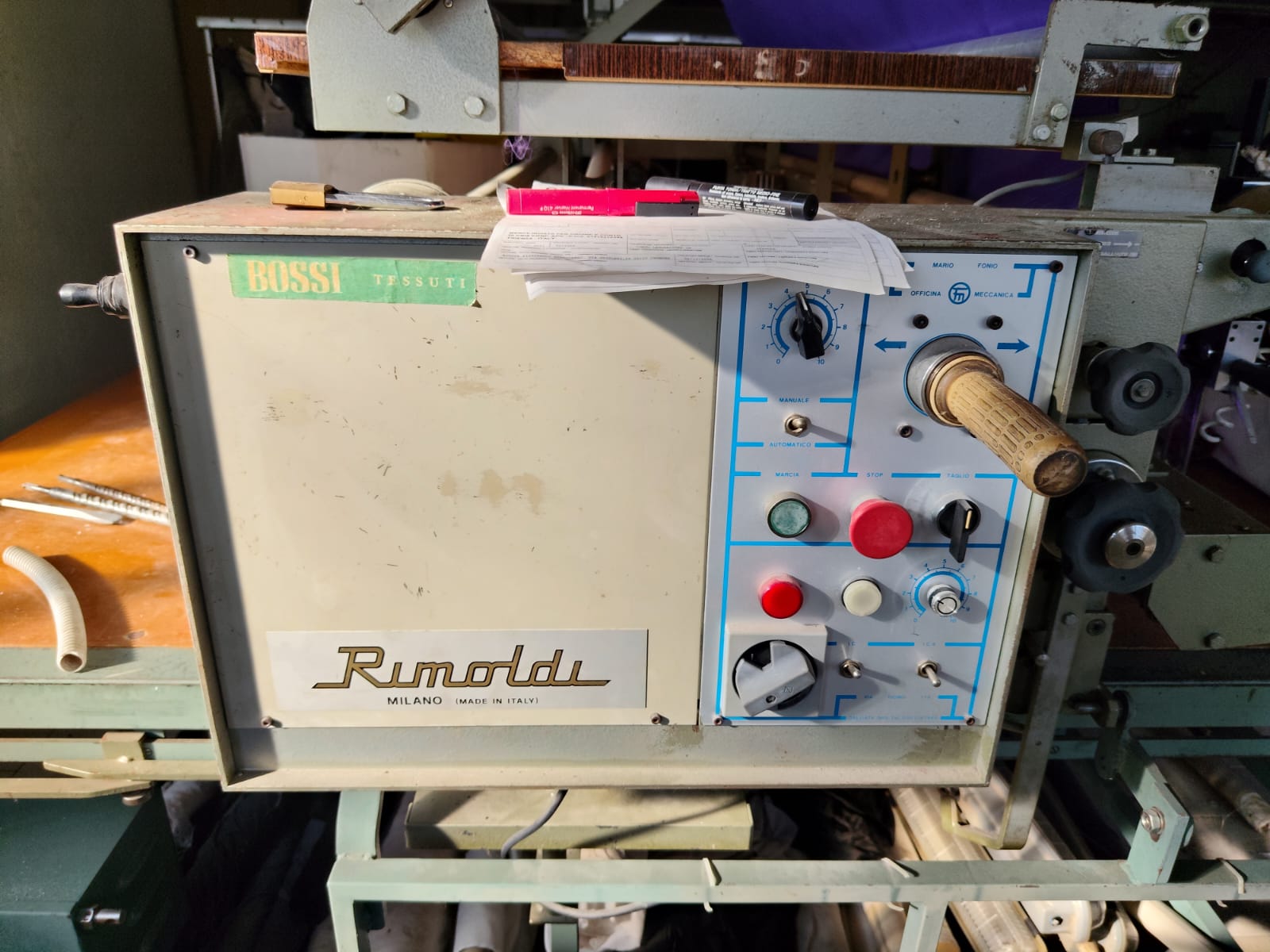 Sala Taglio Carro Stenditore Rimoldi + Tavolo  14mt  in vendita - foto 2